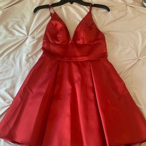 Red B Darling Satin Dress